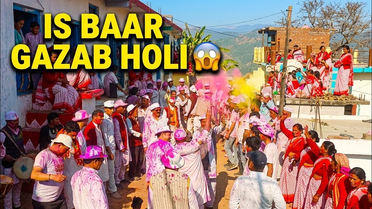 Pahadi Holi Dance & Village Celebration | Gaon Ki Holi Vlog 🏔️ #holi @kammuphadiuk0140 