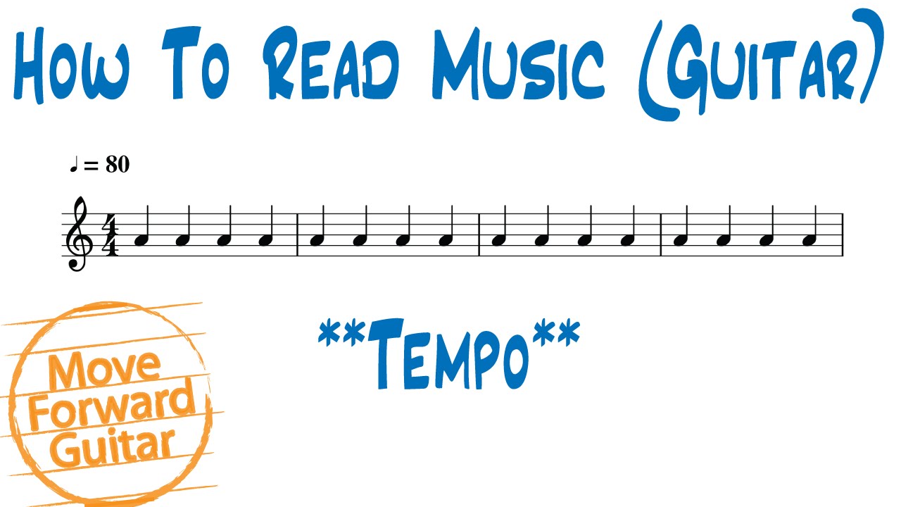 How to Read Music (Guitar) - Tempo