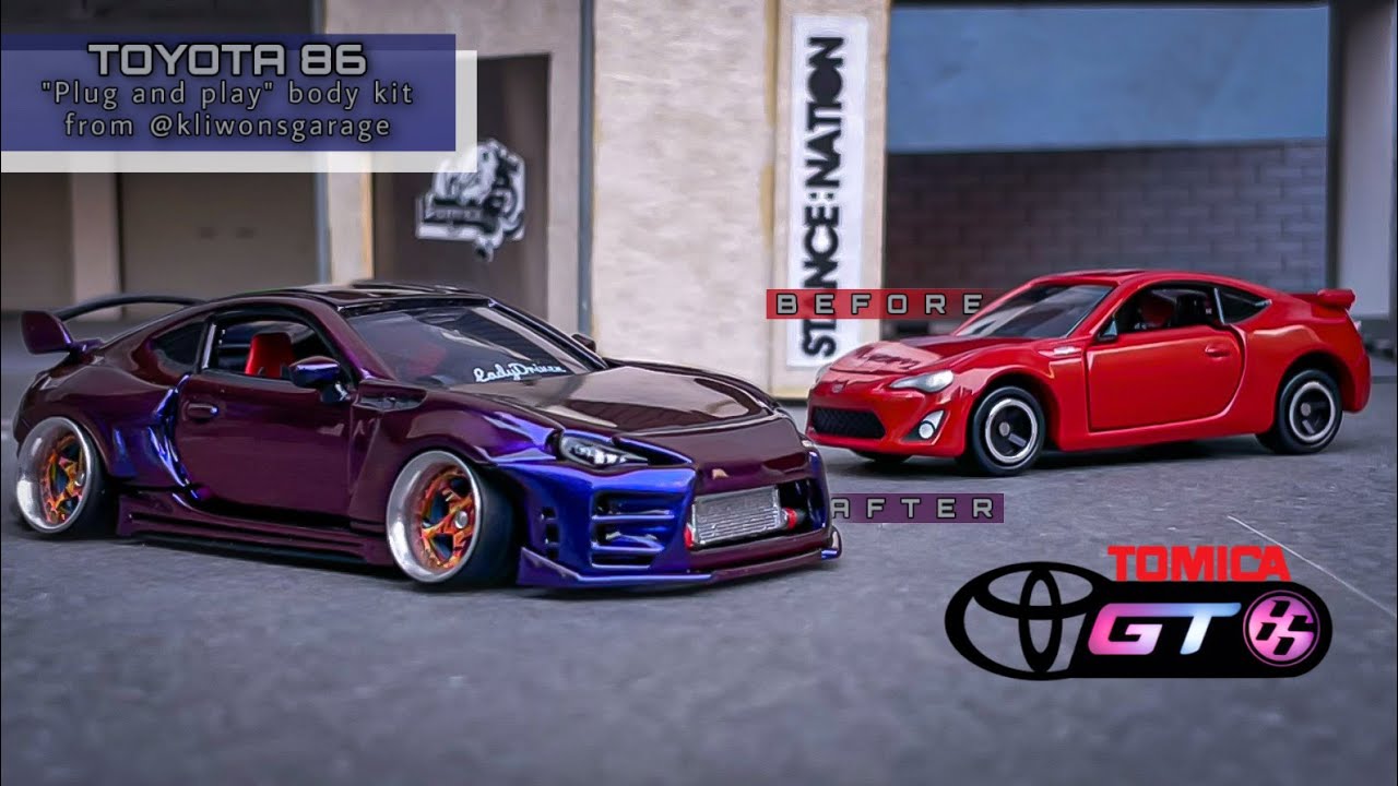 TOYOTA 86 “PLUG AND PLAY” BODY KIT FROM KLIWONSGARAGE || Tomica Custom Diecast