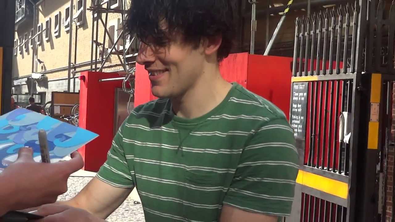 Colin Morgan [signing autographs after The Tempest] 07-08-2013