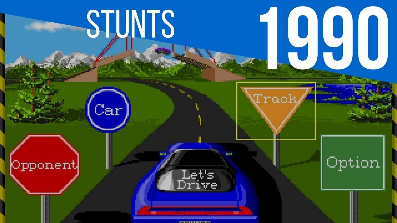 Jogo Stunts PC Game (1990, MS-DOS)