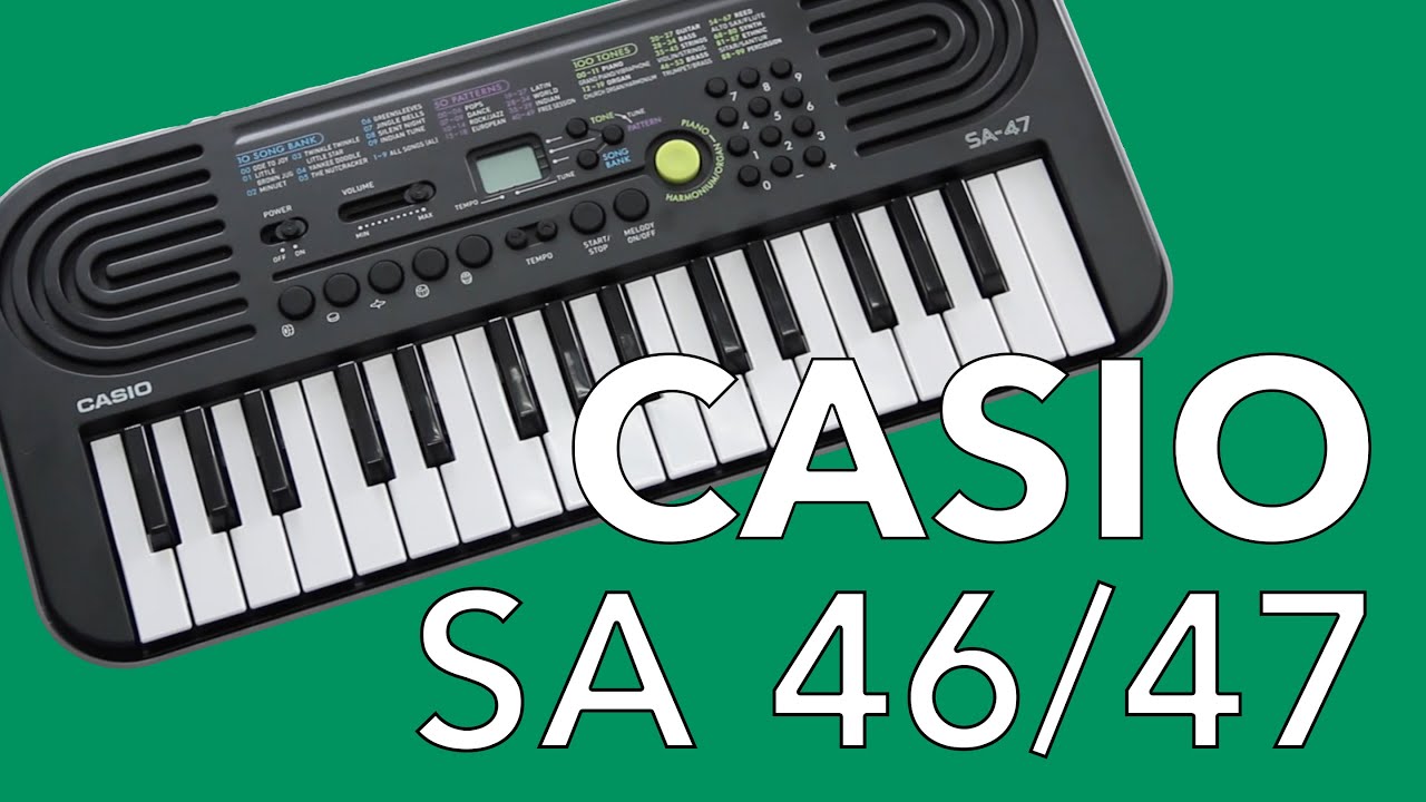 Casio SA 46 и Casio SA 47 - Обзор детского синтезатора