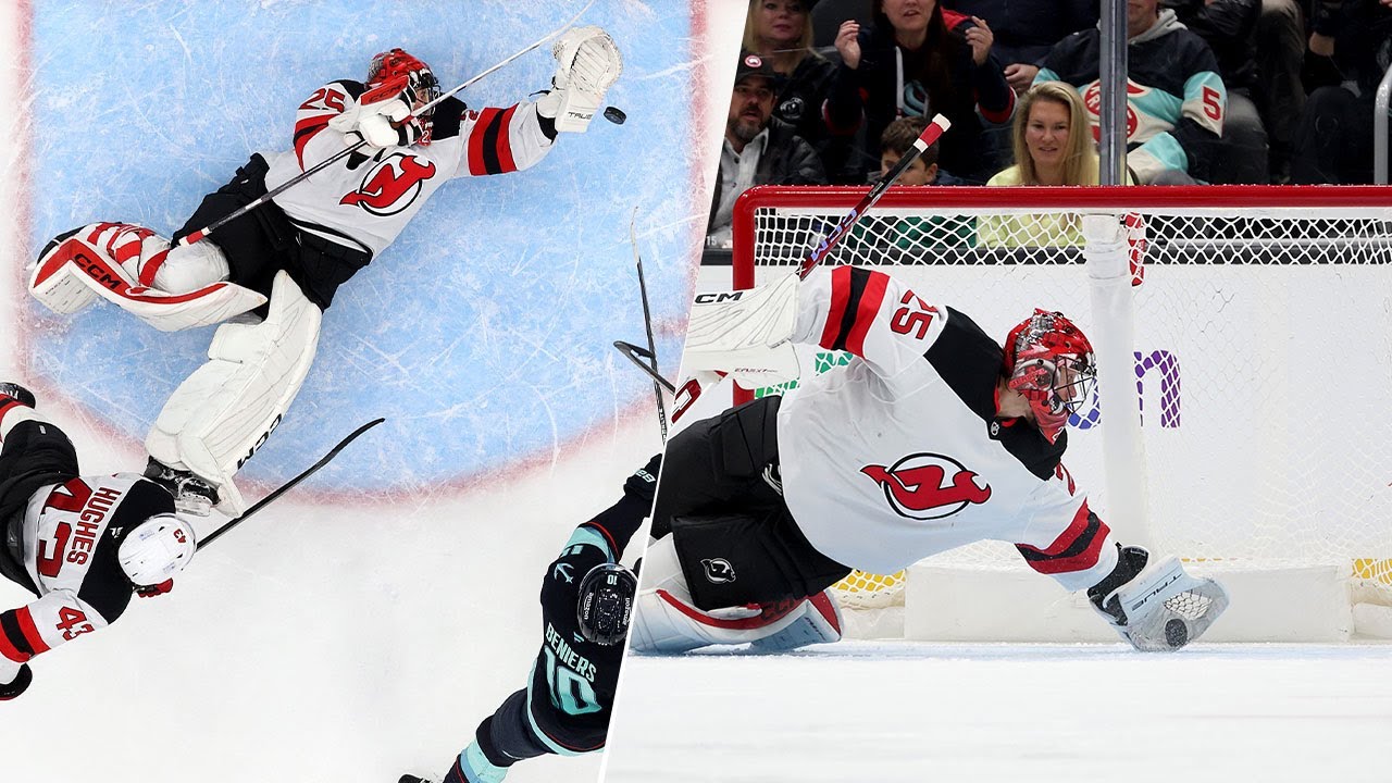 Markstrom makes 2 MUST-SEE saves to deny Kraken in 3rd 🎩🐇😈