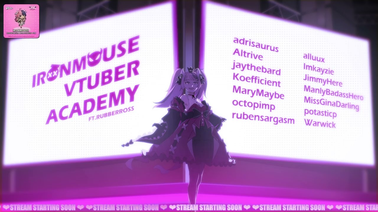 🔴VTUBER ACADEMY🔴 ROUND 1 😈 WITH JUDGES @rubberross @aicandii @buffpup ｜ #VSHOJO (ironmouse)