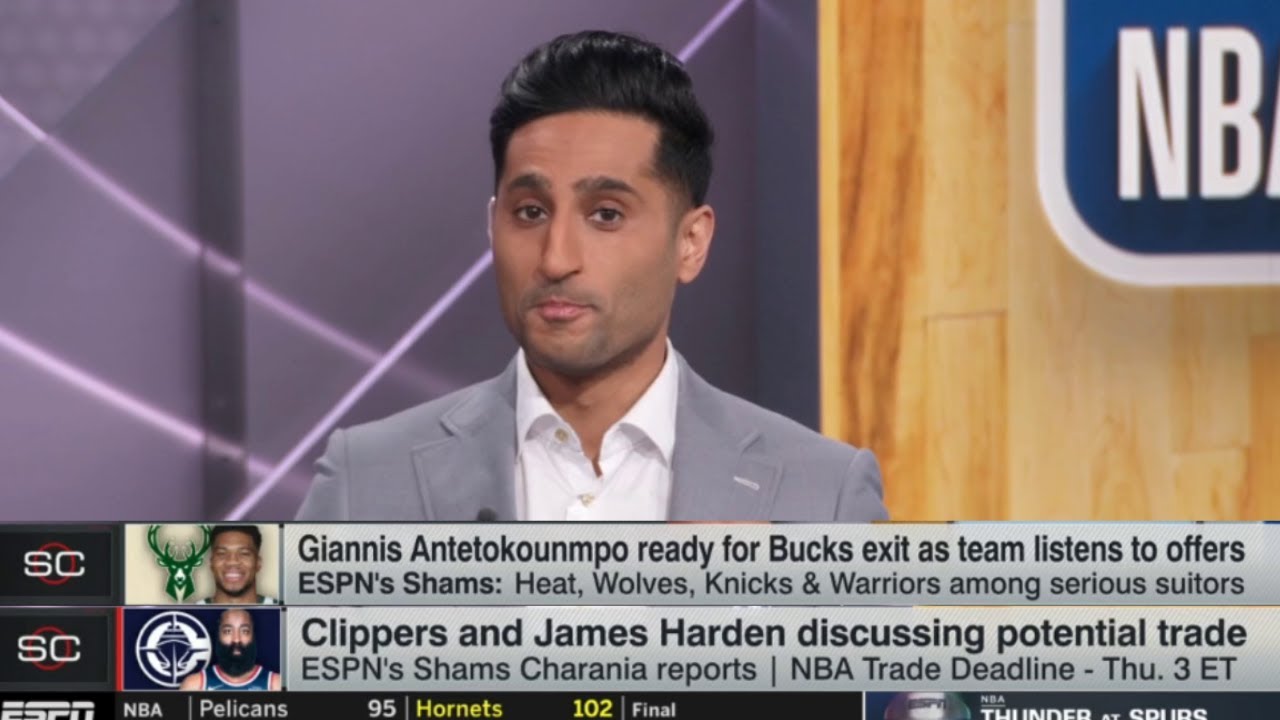 Shams Charania latest on NBA trade deadline: Harden joins Cavaliers? Giannis to Warriors deal done?