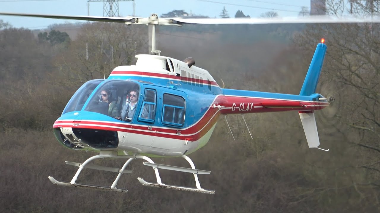Bell 206 JetRanger autorotation training G-CLAY