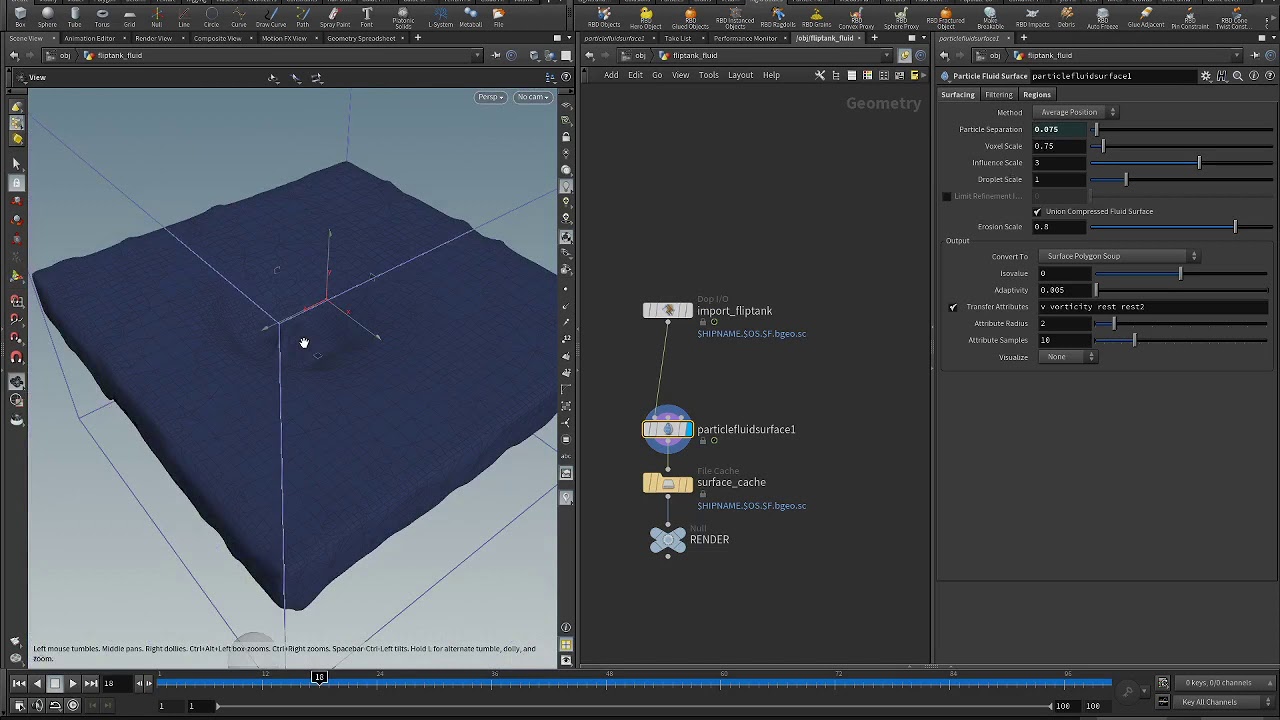 VAT - Fluides - Export Houdini To UE4