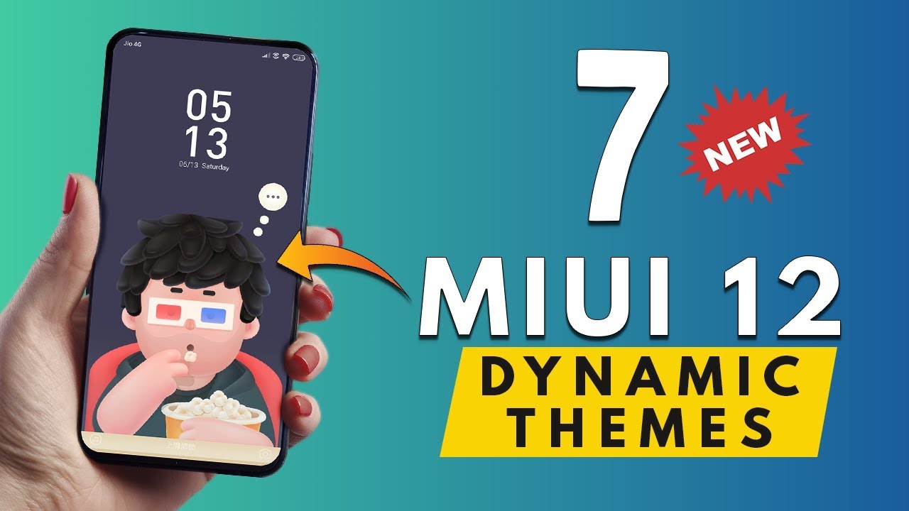 [NEW] TOP 7 MIUI 12 DYNAMIC THEMES with ALWAYS ON DISPLAY हिंदी