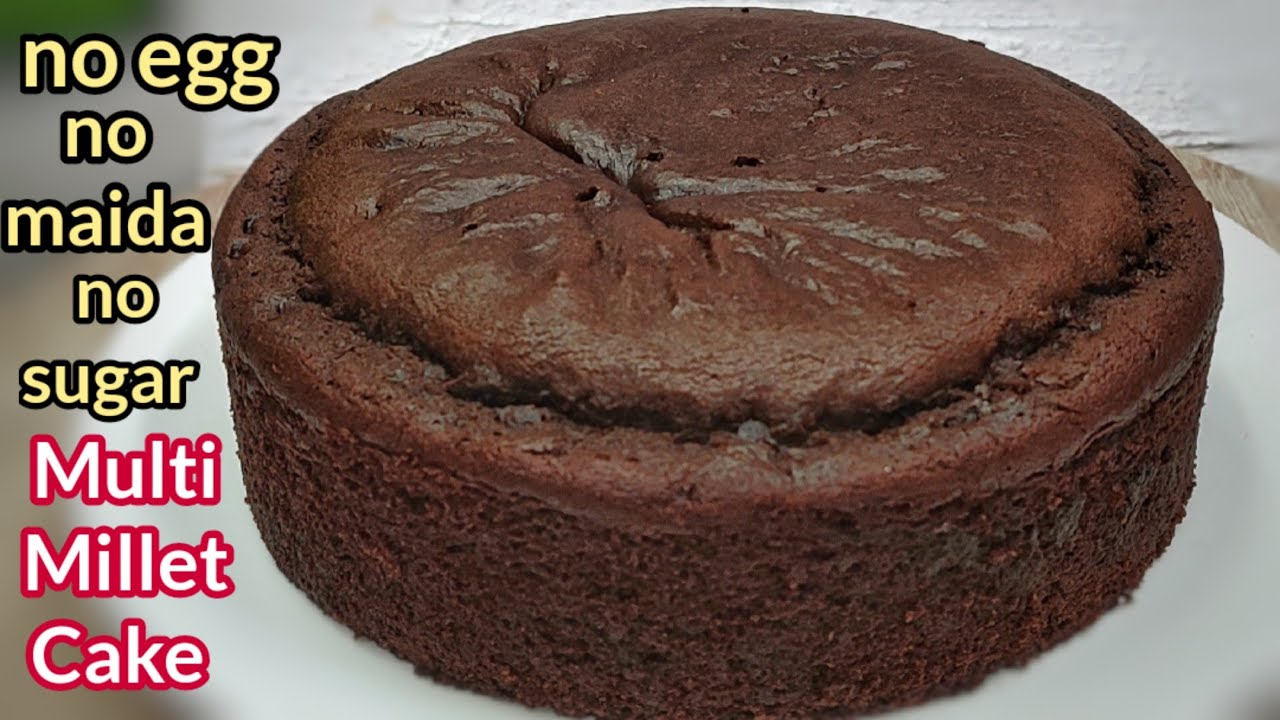 Multi Millet Cake No Maida No Sugar No Egg || Millet Chocolate Cake || Millet Cake Recipe