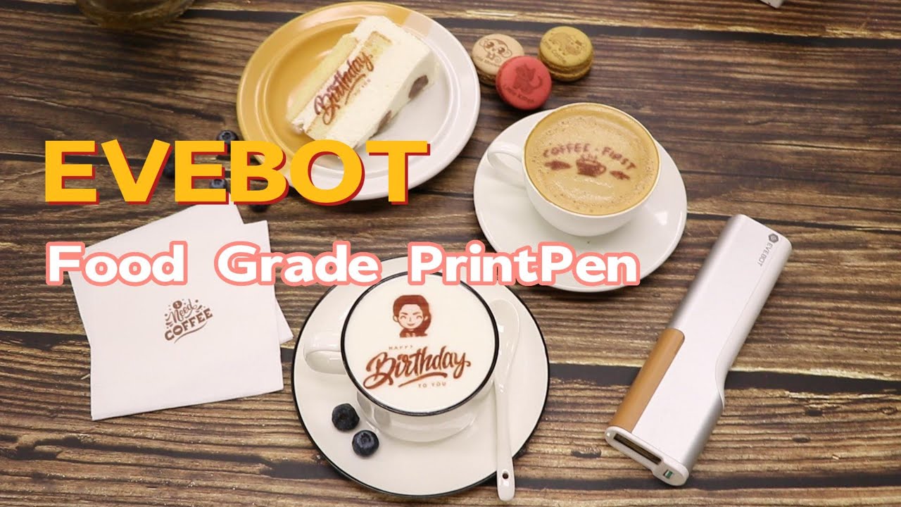 EVEBOT Food PrintPen: This is a portable handheld food grade printer.