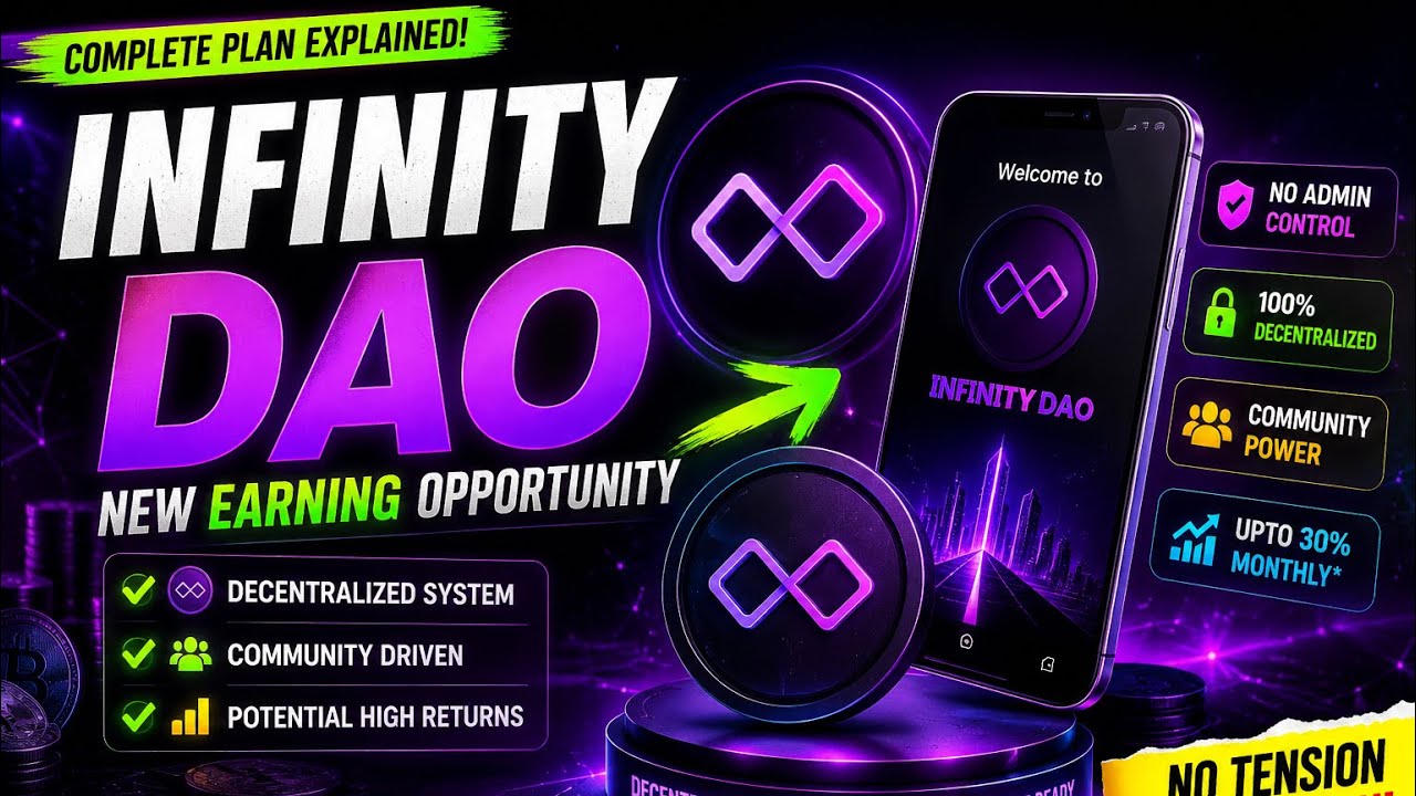 Infinity DAO | New Earning Opportunity🤑 | Decentralized System💯 | No Admin Control | @FaizanXCrypto
