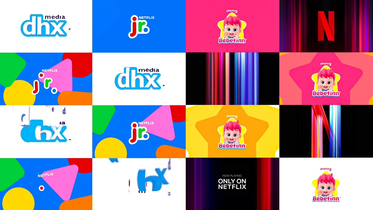 Мем с заставкой DHX Media + заставка Netflix Jr и логотип Bebefine. Мем, который я пересматривал ...