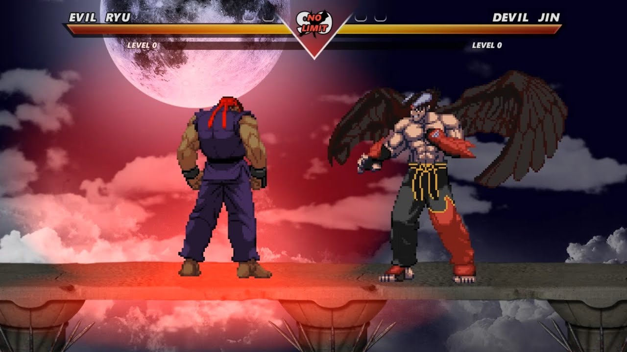 EVIL RYU VS DEVIL JIN - High level insane fight !