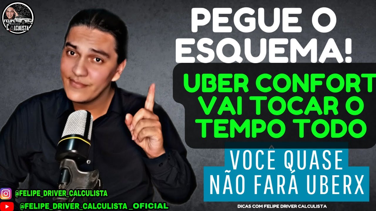 🔴  A COMO AUMENTAR O N&Uacute;MERO DE CORRIDAS NO UBER CONFORT! AGORA VAI TOCAR MUITO! DICAS DO CALCULISTA!
