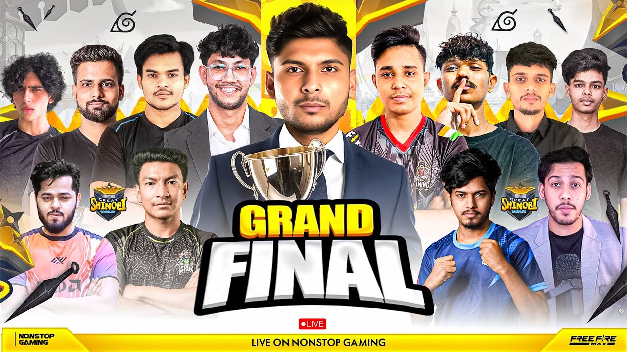 GREAT  SHINOBI WAR GRAND FINALE  🔥 🥷 || NG, TG, TSG, TE, AG, JAY, VASIYO  #nonstopgaming