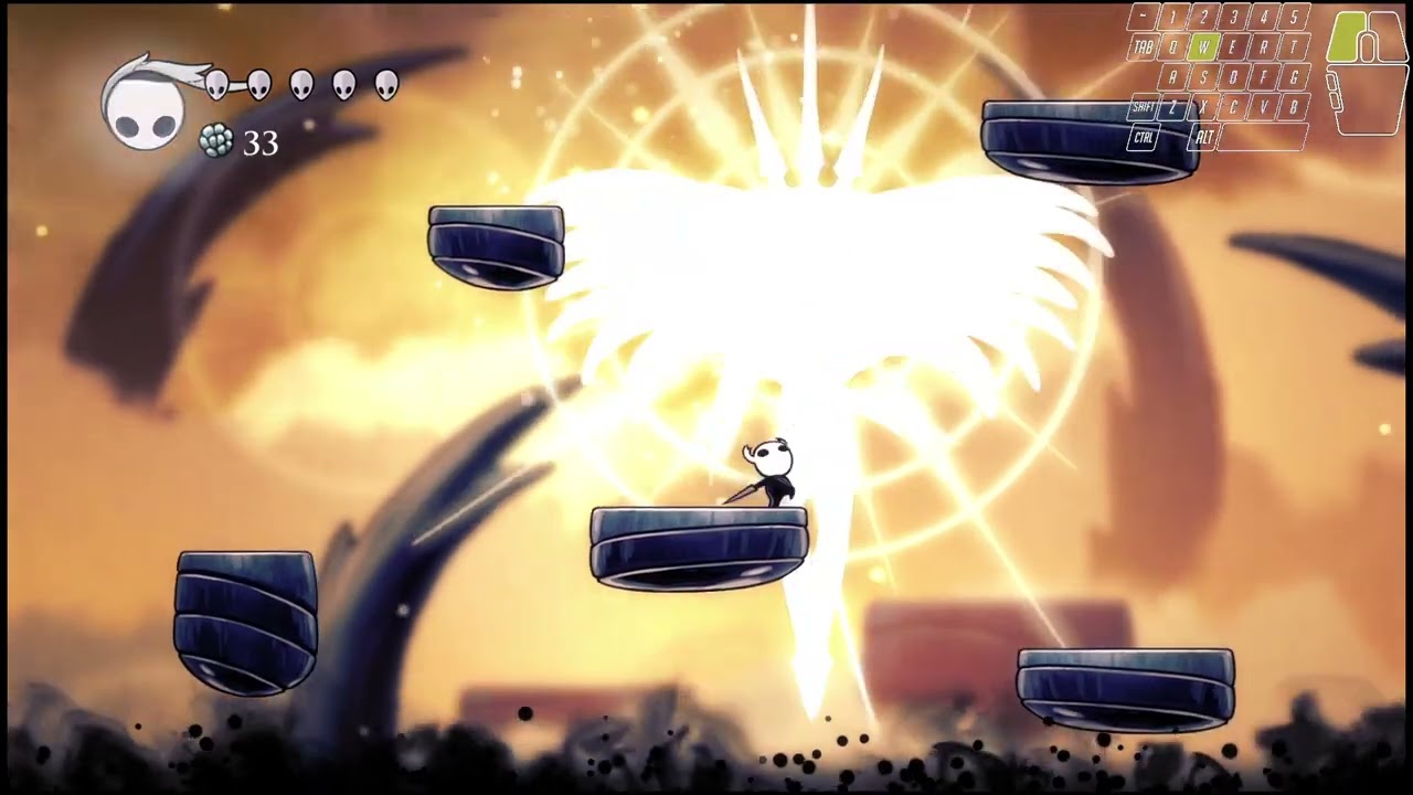Hollow Knight: Beating the Radiance with Old Nail and White Spells