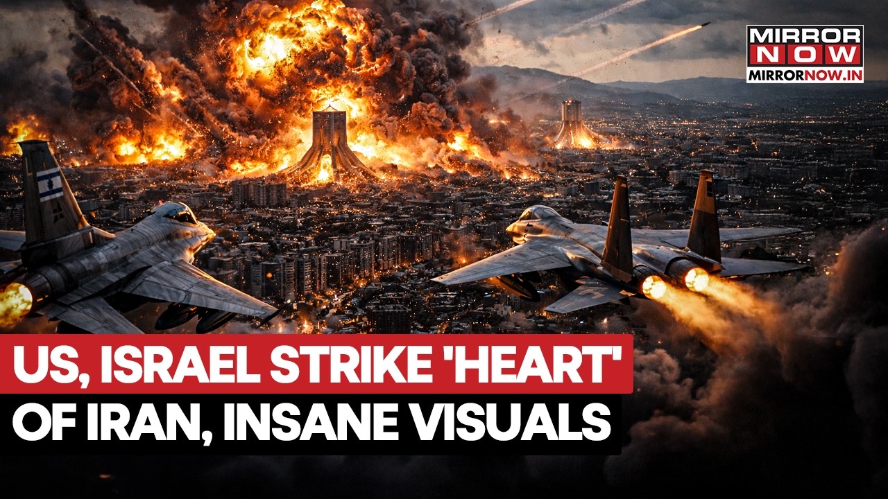 Middle East On Edge: Israel, US Target 'Heart Of Iran' After Khamenei Killed, New Strike Footage Out