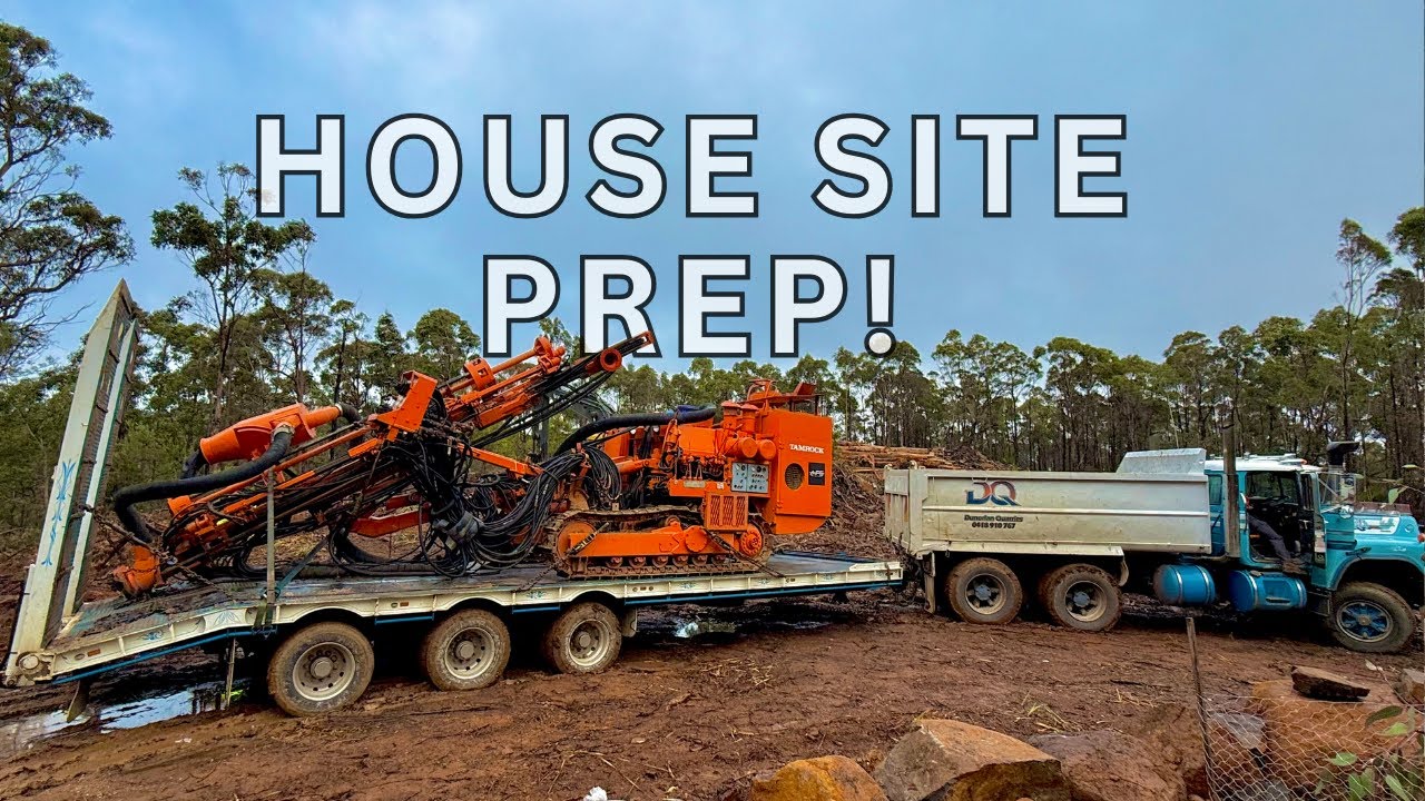 The DRILL Rig Is Here! Prepping The Forest Clearing For Our Forever Home! 