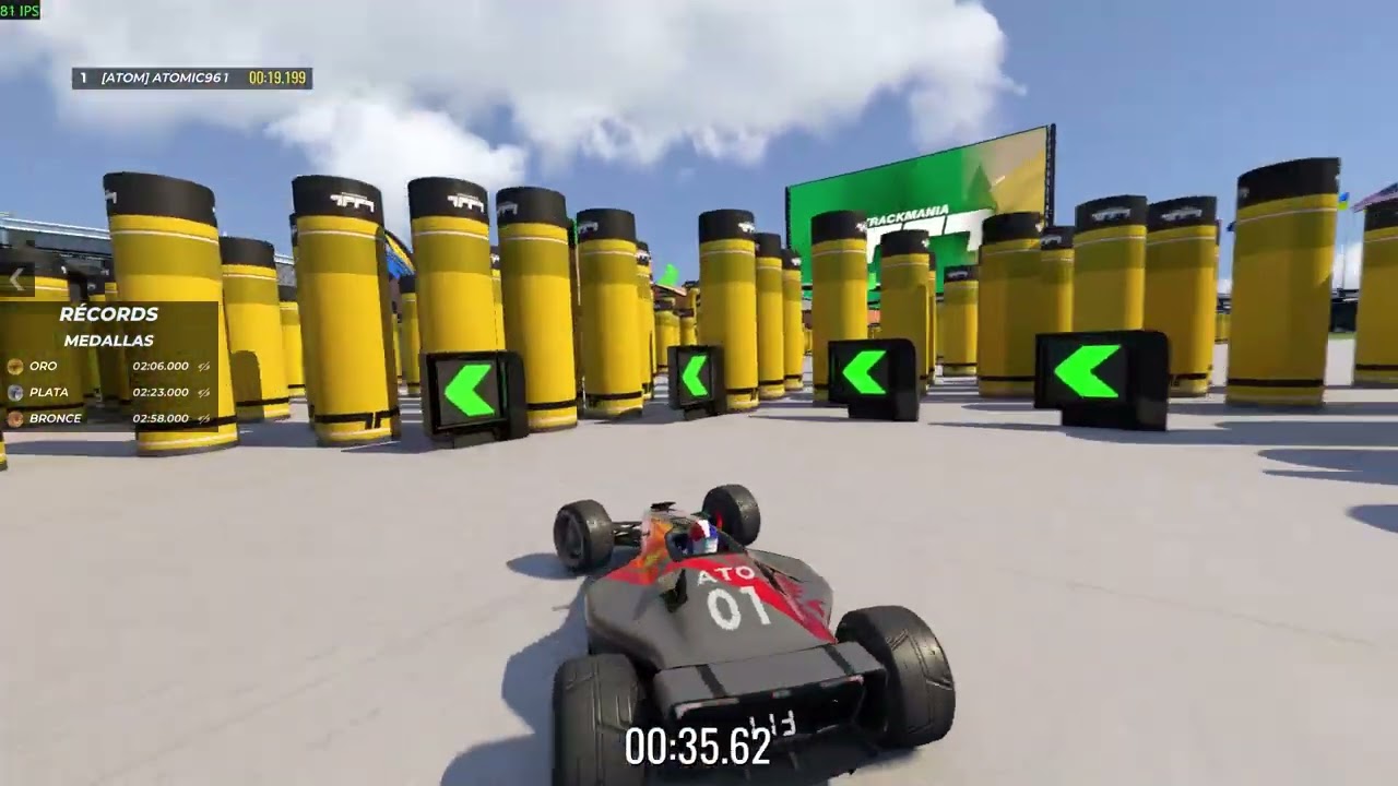 Trackmania playing some random tracks