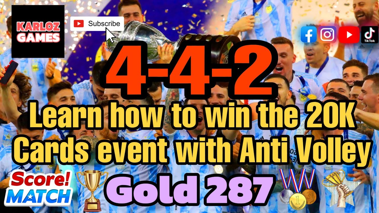 🔥(4-4-2)🔥 Learn how to win 🎮 The 20K Cards 🃏 Event 🏆 With Anti Voly 🤾🏼‍♀️ in Score! Match