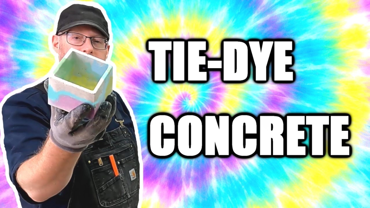 How to Make a Tie Dyed Cement Planter