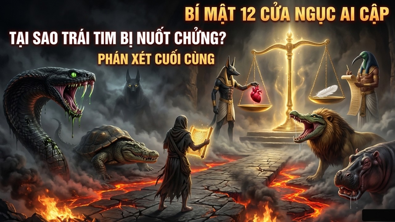 [SỰ THẬT] Về Hành Trình [RÙNG RỢN] Qua 12 Cánh Cổng Địa Ngục Ai Cập: Cuốn Tử Thư