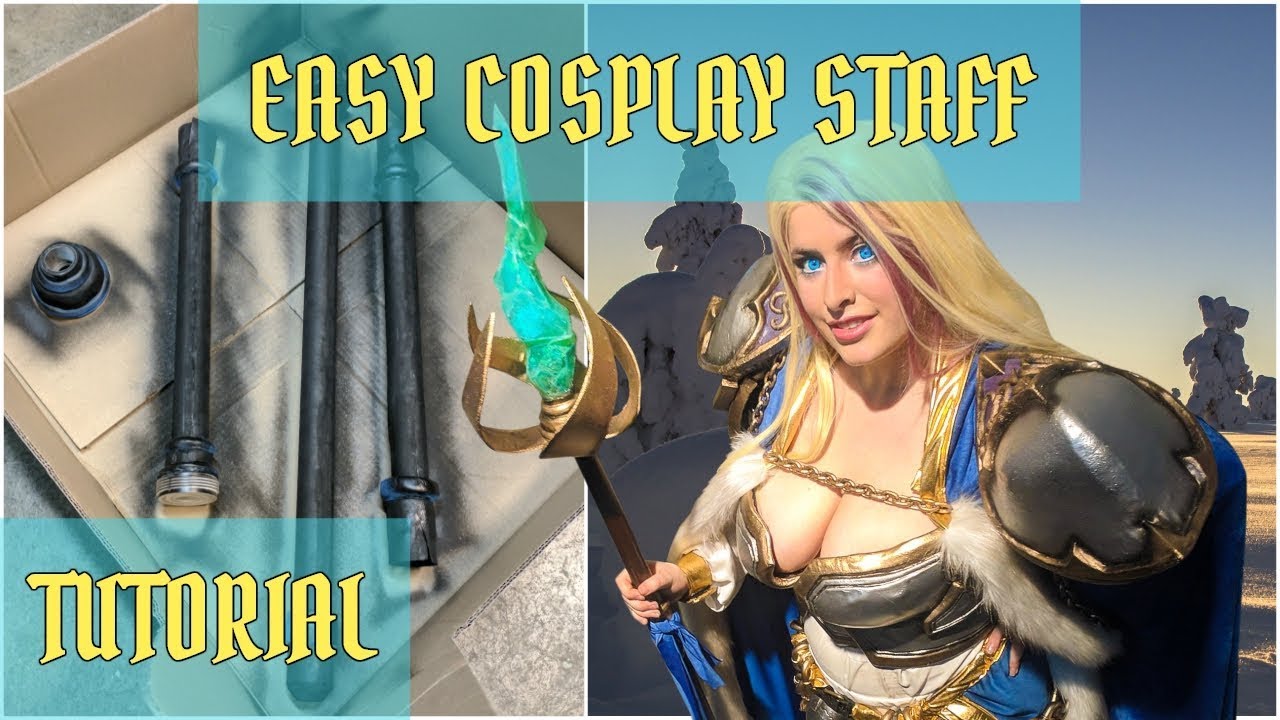 How To Make a Cosplay STAFF - Easy, Lightweight, and Detachable