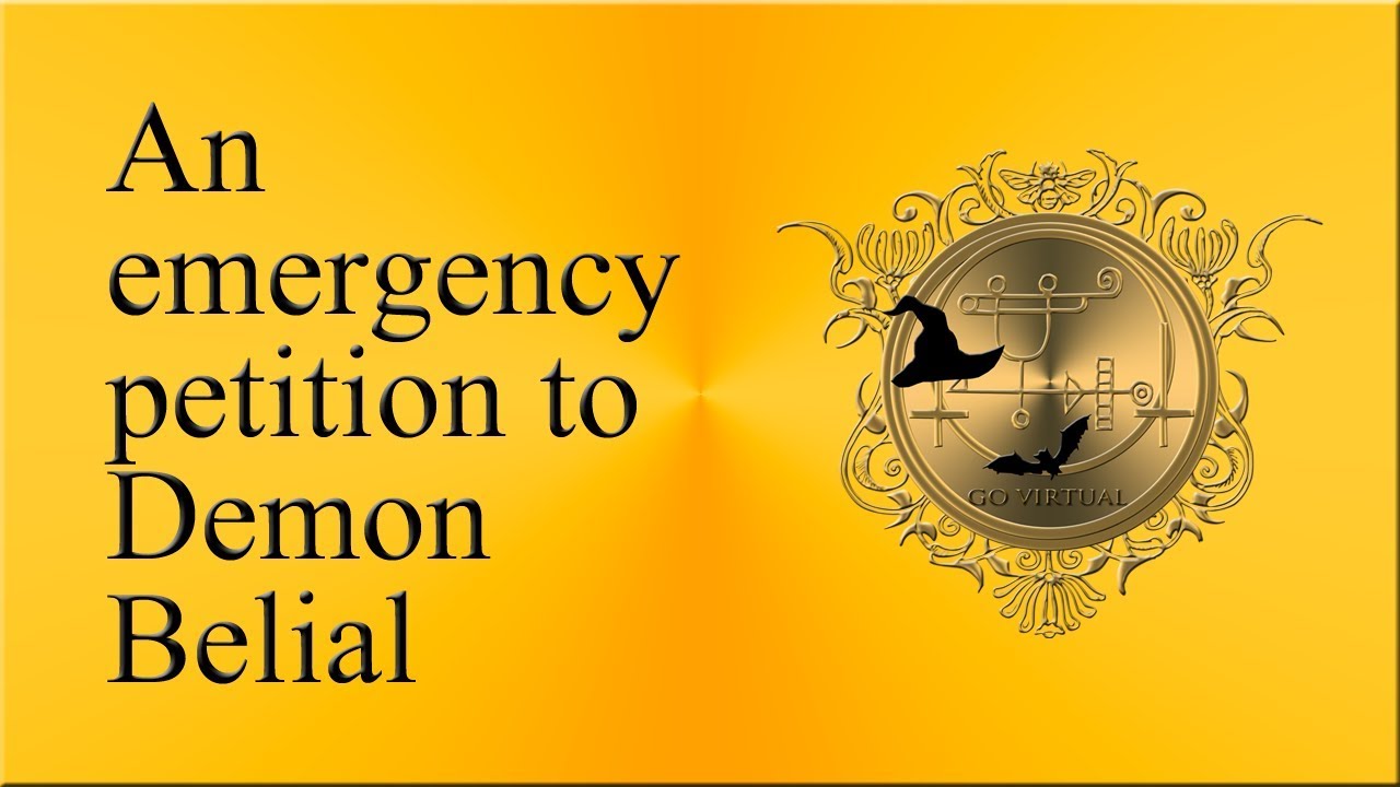 An emergency petition to demon Belial. Money magick for emergencies. See more Belial videos below!