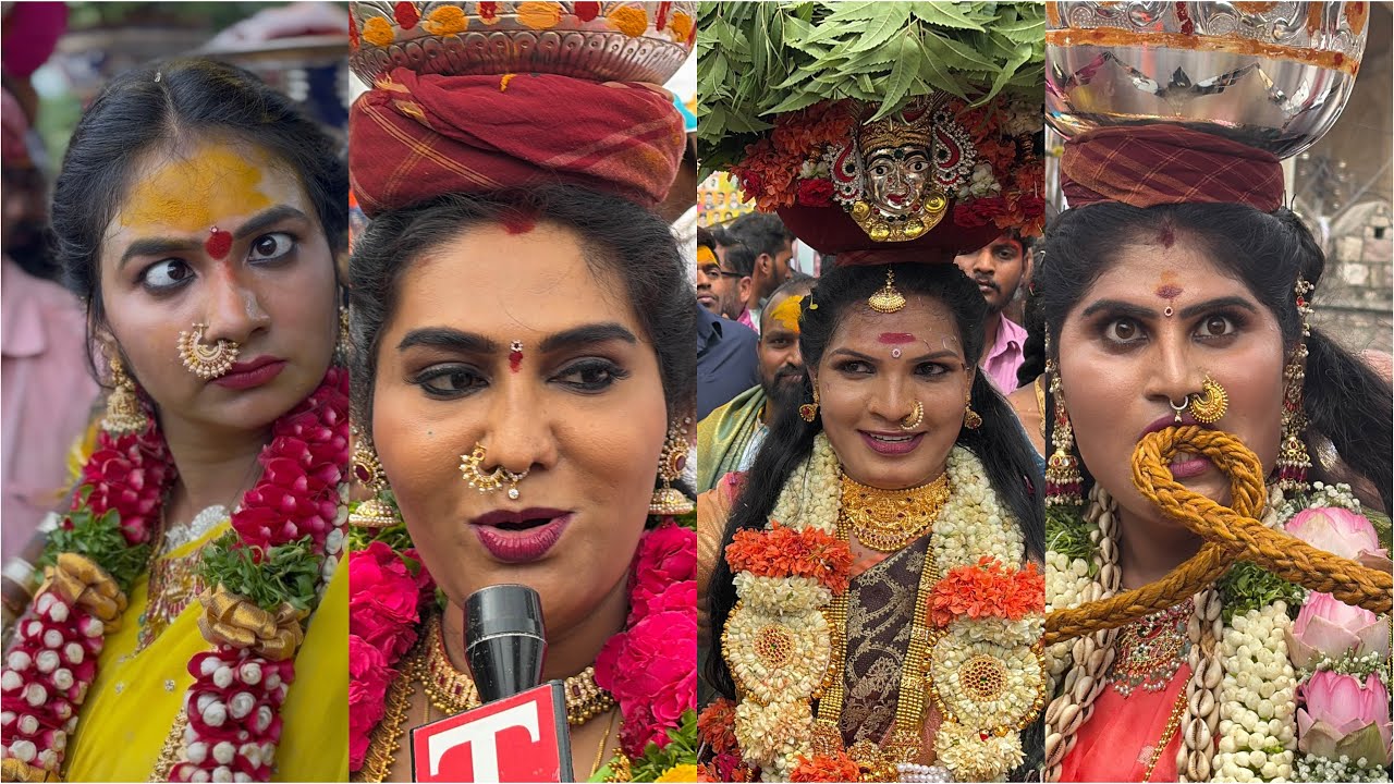 Jogini Shymala bonam and Jogini Nishakranthi bonam | Sindhu Yadav sigam at Golkonda bonalu 2026