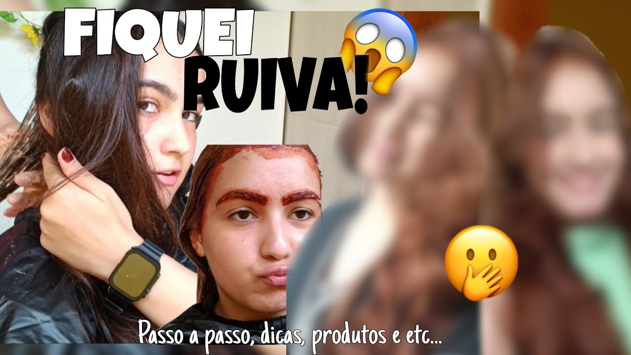 Fiquei ruiva! - Produtos que usei, passo a passo, tudo que fiz para essa mudança!