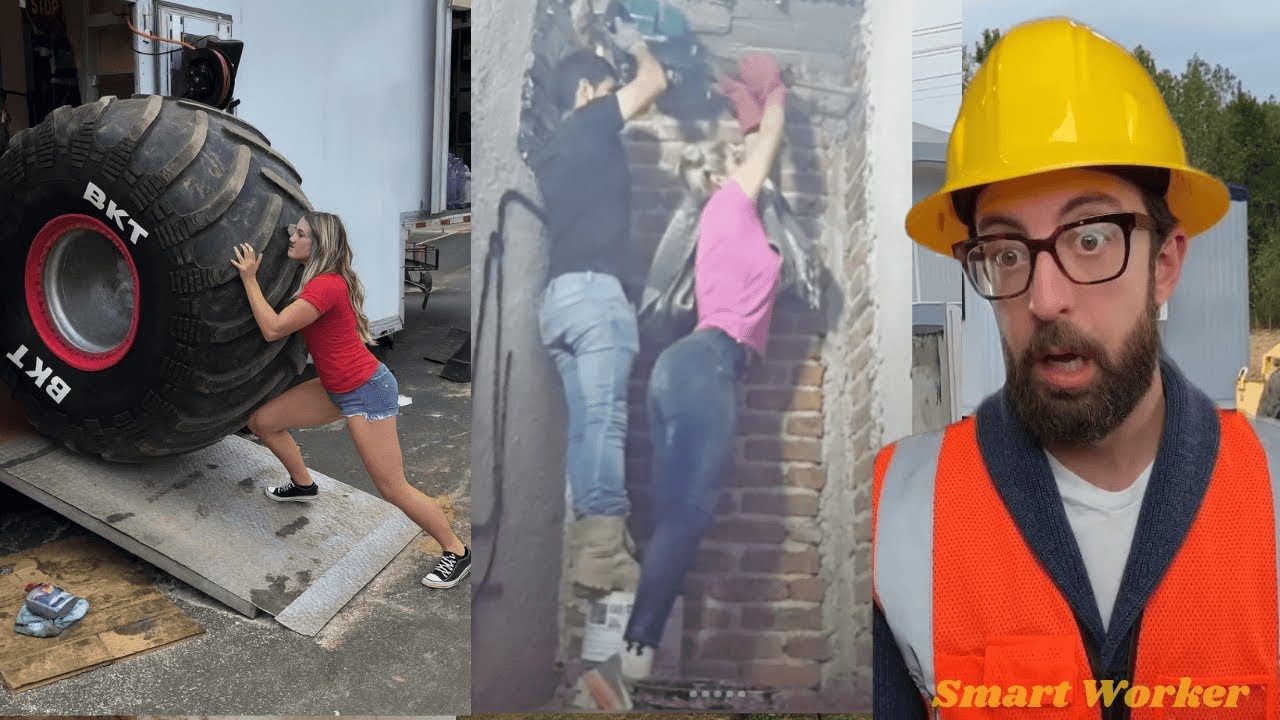 Smart Workers vs Hilarious Fails - Expert-Recommended Tricks #adamrose #construction #59