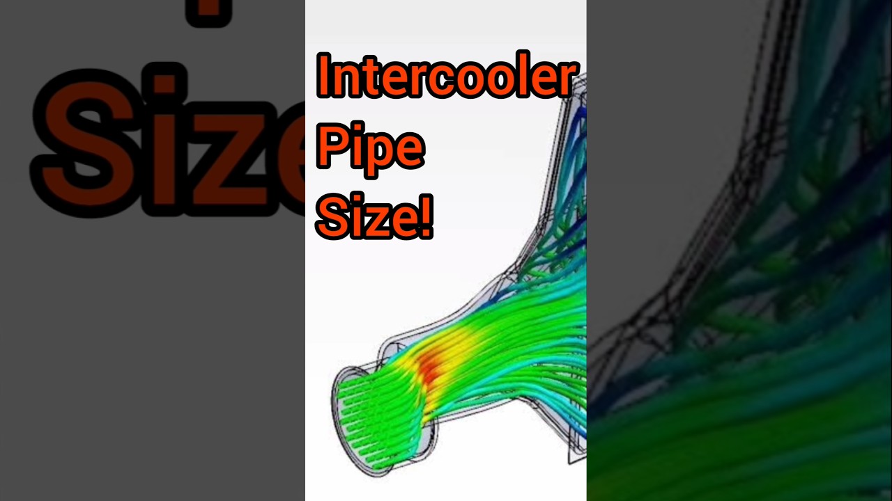 What's the best intercooler pipe size? #intercooler #enginecalculators #cars