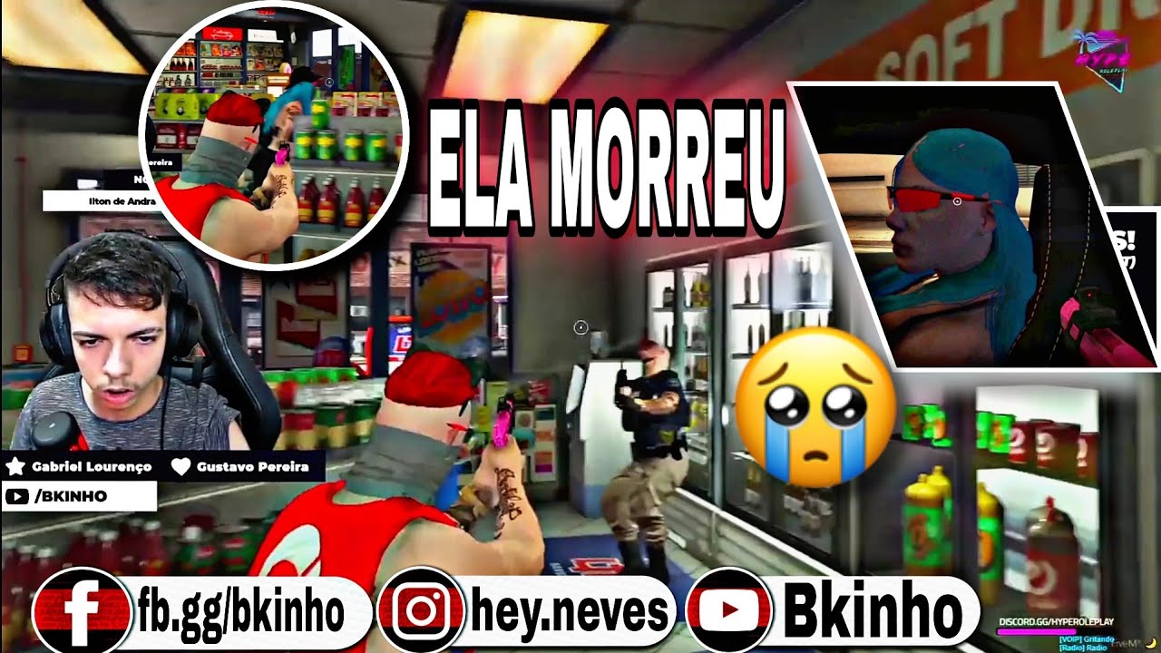 Bkinho GTA RP | A MANDRAKA MORREU NA AÇÃO PELA JENNIFER PERIGOSA • HYPE MELHOR CIDADE GTA ROLEPLAY