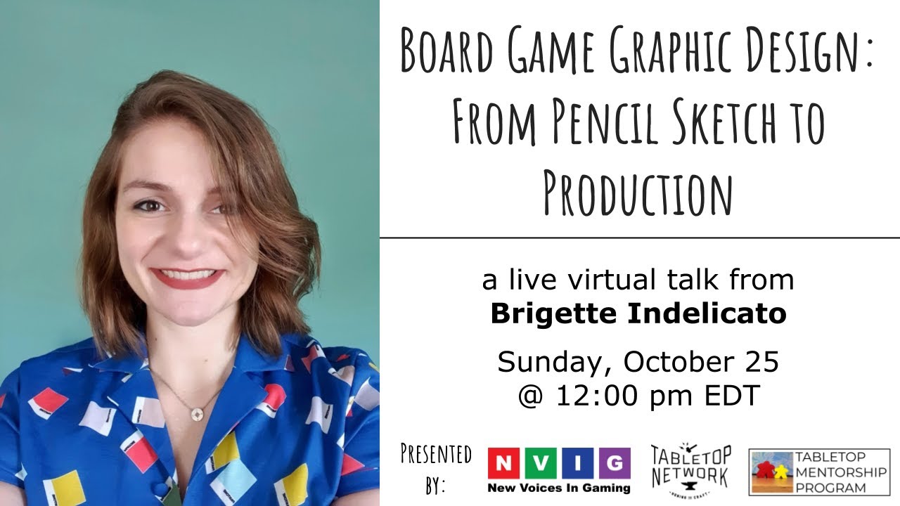Board Game Graphic Design: From Pencil Sketch to Production w/ Brigette Indelicato