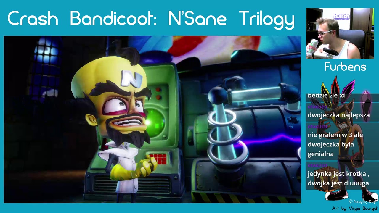 Crash Bandicoot N'Sane Trilogy - Furbens Stream [PL] - Part 1