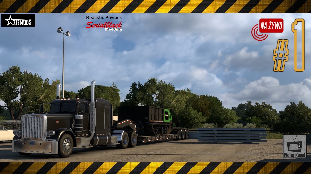 Spontaniczny strumyk z American Truck Simulator. Teksas - Luizjana.