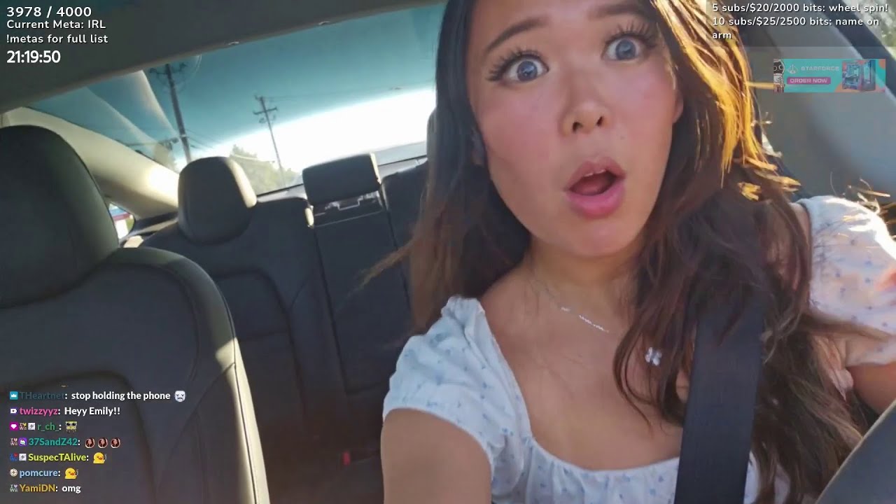 ExtraEmily gets rear ended in her Tesla by a grandpa