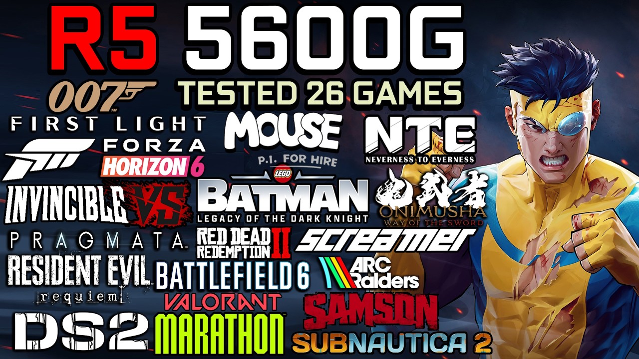 Ryzen 5 5600G : Test in 26 Games - CPU with APU, but can handle games in 2026?