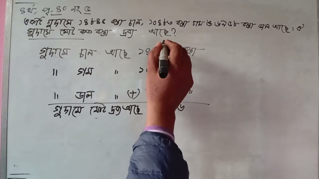 চতুর্থ শ্রেণী প্রাথমিক গণিত 