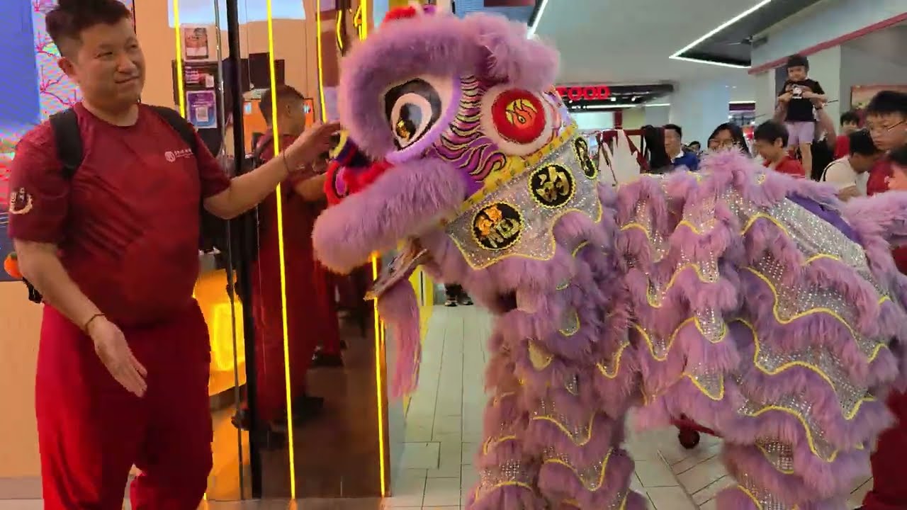 Lion Dance 'Cai Qing' (舞獅采青) by LDCR 龍的傳人 @Umobile One Utama, Petaling Jaya, Malaysia | CNY2026 0220