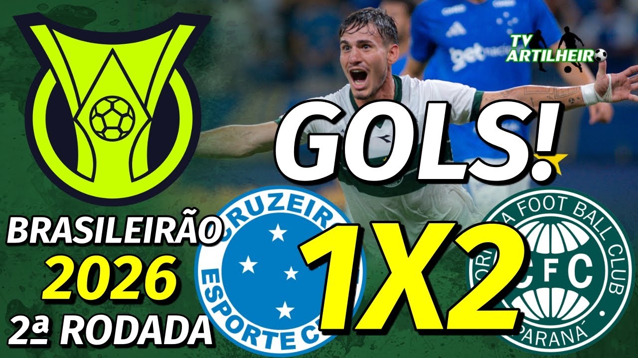 [Série A '26] 2ª Rodada | Cruzeiro 1 X 2 Coritiba | GOLS! | TV ARTILHEIRO