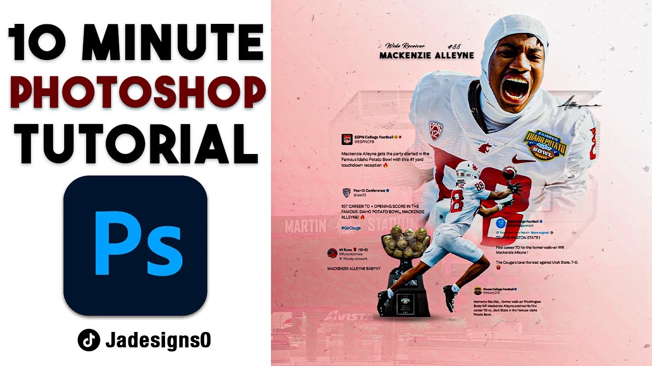 D1 Football Graphic Tutorial: Photoshop Edition 