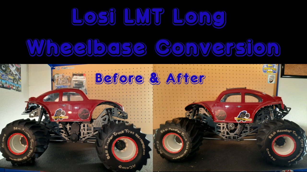 Losi LMT Long Wheelbase Conversion Before & After