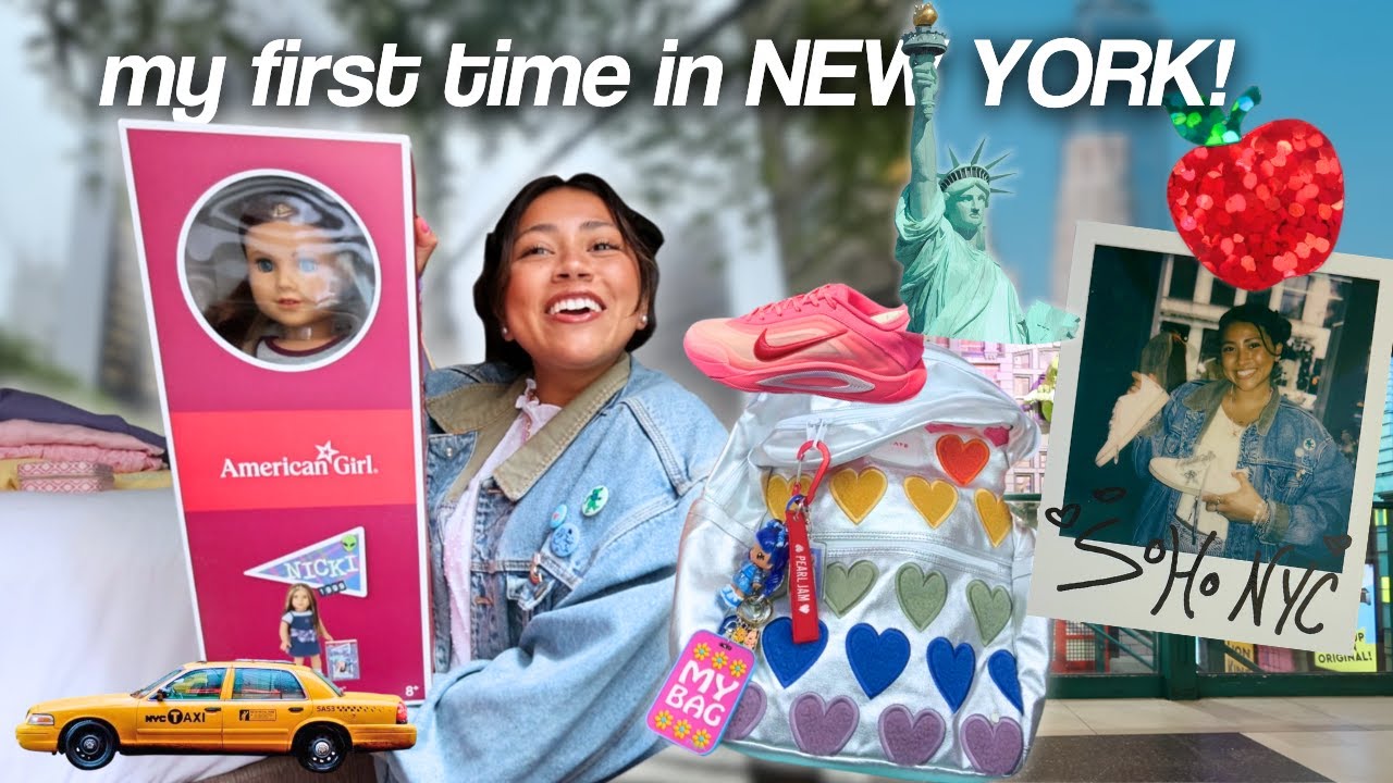 IT'S BEEN WAITING 4 ME! my 1ST trip to NYC. LOTS of shopping! a'ja wilson shoes+american girl store!