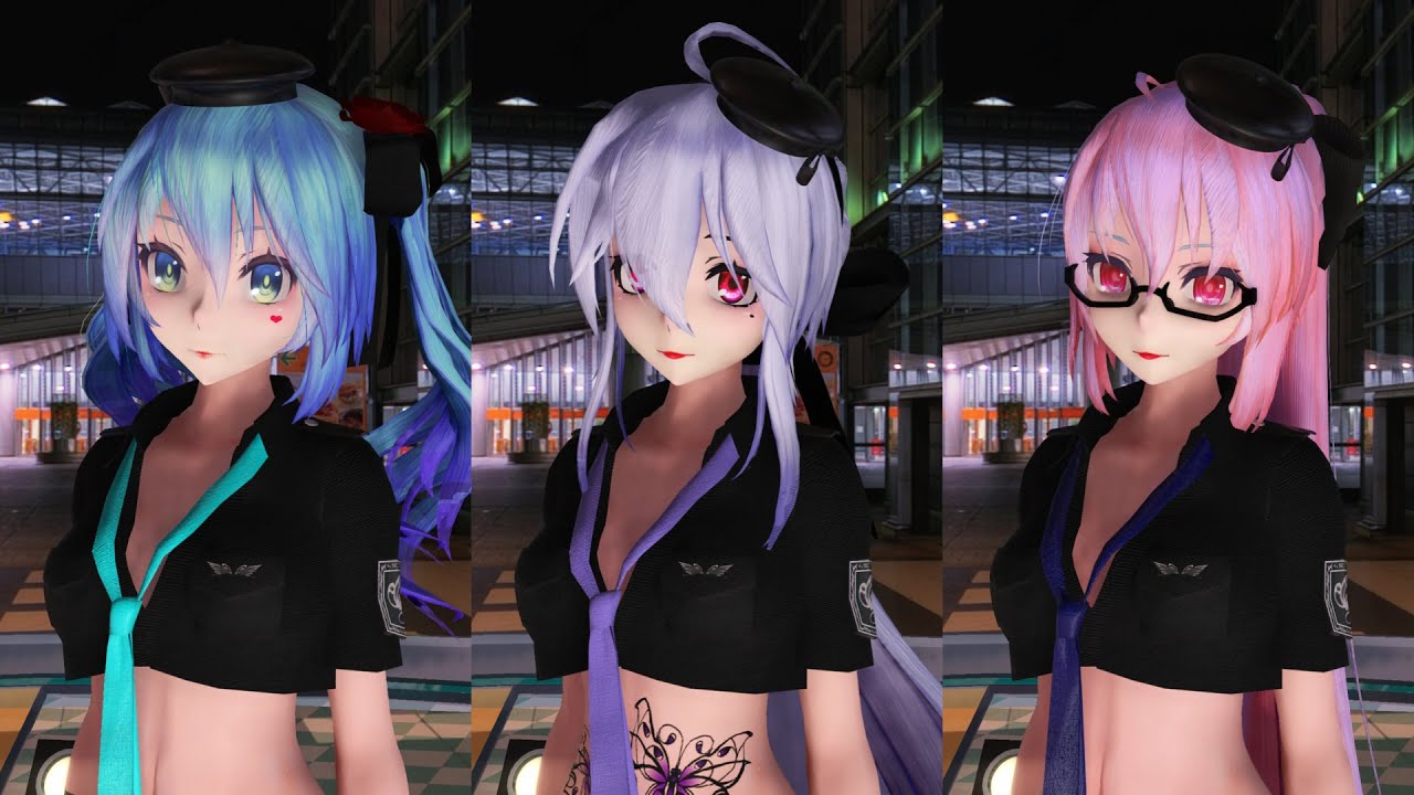 [MMD] Hatsune Miku & Yowane Haku & Megurine Luka 
