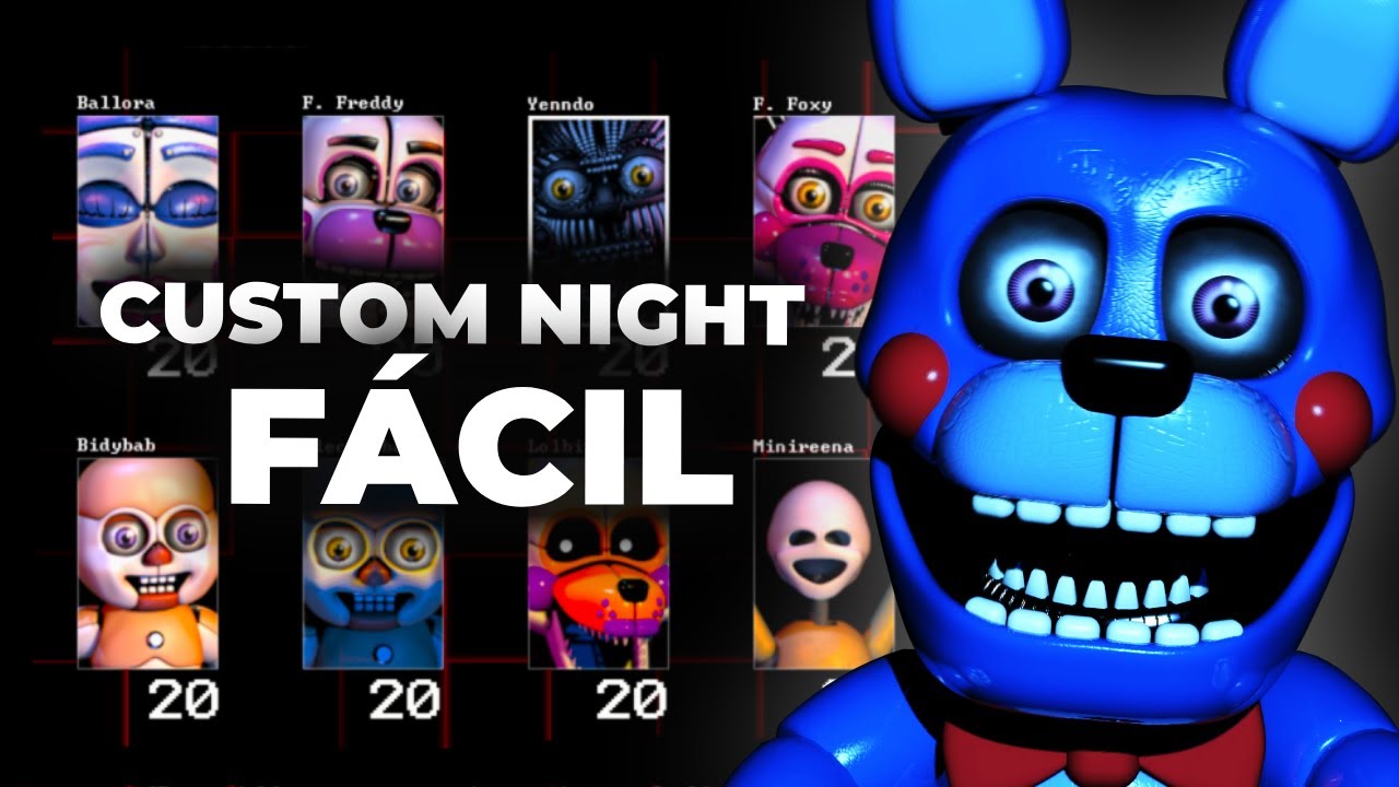 COMO EVITAR A LOS ANIMATRÓNICOS DE LA CUSTOM NIGHT DE FNAF SISTER LOCATION | GUIA COMPLETA