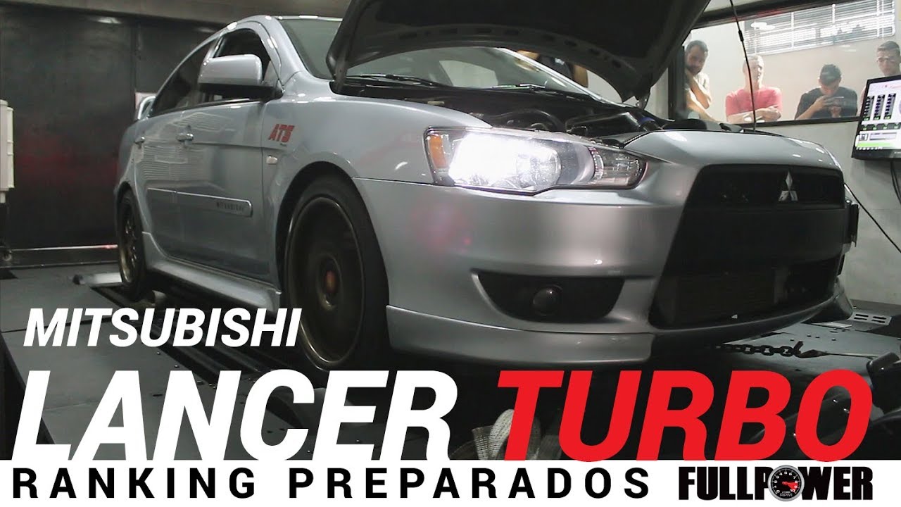 Mitsubishi Lancer virou turbão e, com pouca pressão, manda bem no dino e na pista
