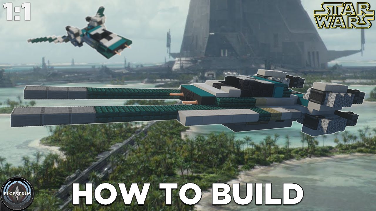 Rebel U-Wing starfighter | Minecraft Star Wars tutorial