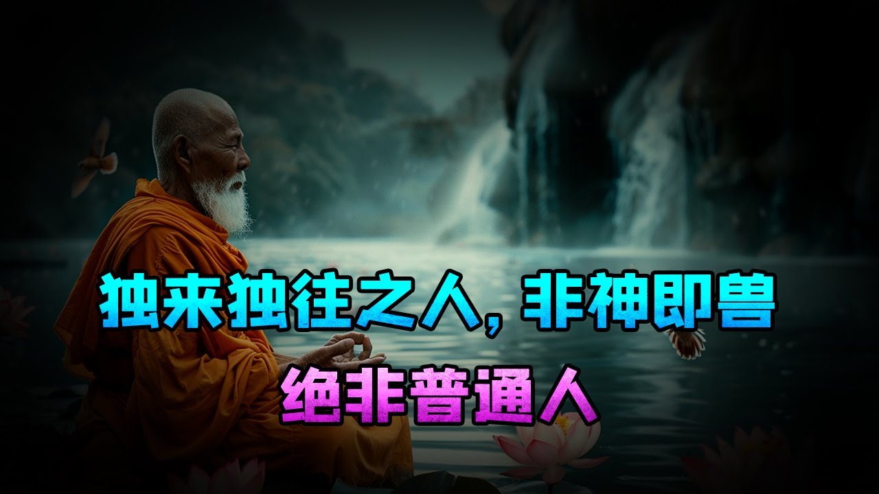 独来独往之人，非神即兽，绝非普通人