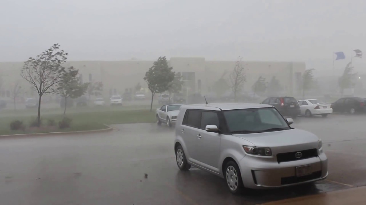 9/17/12 Crazy microburst and intense hail storm in SE WI
